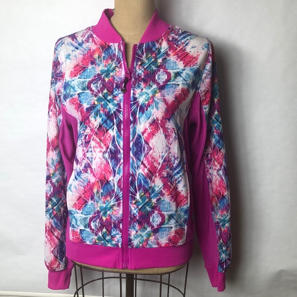 lululemon athletica Jackets & Blazers - Lululemon floral tie dye jacket